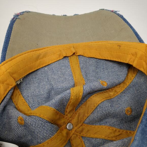 Boss Slideback Baseball Cap Blue One Size Adjustable Rhinestone Magid Hats - Picture 7 of 9